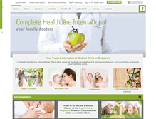 Tablet Screenshot of chi-health.com.sg